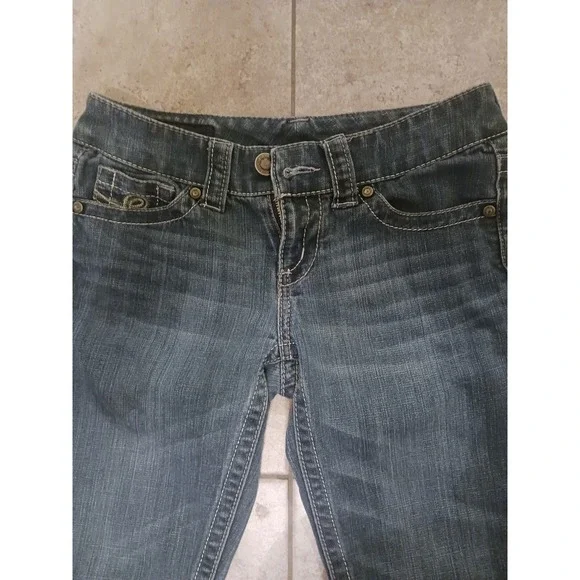 Seven7 Barney Womens Bootcut Jeans Medium Wash Contrast Stitch Denim Size 26 - Picture 5 of 8